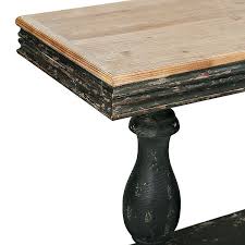 Distressed Black Double Pedestal Console Table Kirklands Black Console Table Console Table Kirklands