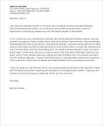 Free 9 Sample Social Work Cover Letter Templates In Ms Word