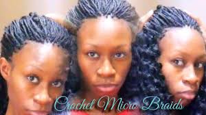 The rest of the hair is left with beautiful curls. Micro Braids Using Crochet Hair Youtube