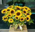 Sunflower Sunshine Flower basket | Flower Gift Korea
