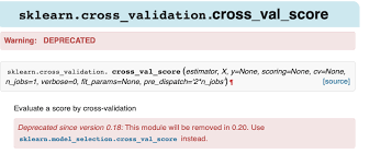 Unable To Import Cross Validation Stack Overflow