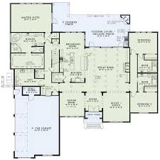 European Style House Plans 3766 Square Foot Home 1 Story 4 Bedroom And 4 Bath 3 Garage Stalls House Plans And More Monster House Plans House Floor Plans How about a modern ranch style house plan with an open floor plan?