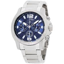Joseph Abboud Mens Navy Dial Silver Chronograph Watch 548326254