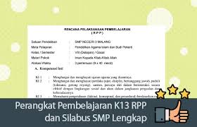 Check spelling or type a new query. Perangkat Pembelajaran K13 Rpp Dan Silabus Smp Lengkap Operator Sekolah