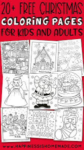 Finding free printable worksheets is an excellent way for teachers and homeschooling parents to save on their budgets. Free Christmas Coloring Pages For Adults And Kids Happiness Is Homemade