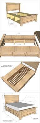Unique diy full bed frame with storage diy. 36 Easy Diy Bed Frame Projects To Upgrade Your Bedroom Homelovr