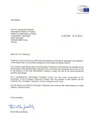 President von der leyen's team; Open Letter On The Future Of Research In Europe