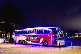 Mercedes Christmas Travego Unveiled With Led Lights Unique Graphics Mercedes Mercedes Benz Benz