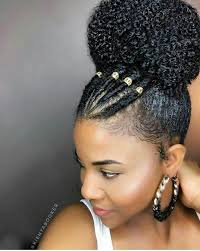 Protective Hairstyle Natural Hair Ponytail Medium Hair Styles Natural Braided Hairstyles