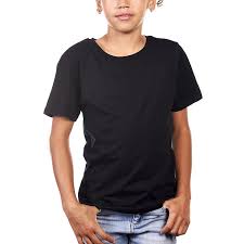 160g/m2 (very strong and flexible). Round T Shirt Kids Black