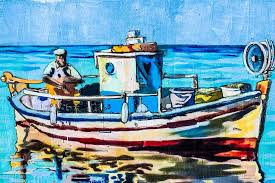 Sailor Boat Painting Fishing Boat Fishing Tradition Graffiti Wall Traditional Painting Ayia Napa Pxfuel