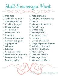 13th Birthday Birthday Present Birthday Scavenger Hunt 12 Months Of Date Ideas For Couples With Printables Mall Scavenger Hunt Birthday Party For Teens Scavenger Hunt Birthday