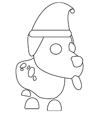 60 images for coloring the best gift for christmas. Christmas Dog Adopt Me Coloring Page Free Printable Coloring Pages For Kids