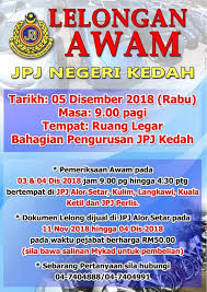 Saya ada pengalaman membeli kenderaan lelong. Makluman Berkaitan Lelongan Awam Jpj Jpj Negeri Kedah Facebook
