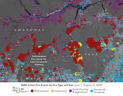 Nasa's fire information resource management system map provides fire data within three to five hours thanks to satellite detection. A New Tool For Tracking Amazon Fires