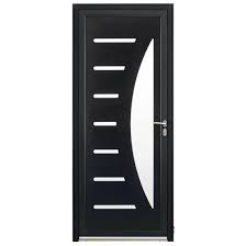Porte d'entrée vitrée alu clarté. Porte D Entree En Aluminium Avec Triple Vitrage Depoli En Demi Lune Zenith Pasquet Menuiseries