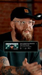 I never thought I’d say this...I made a course,, 6 hours 22 minutes, ‘How  to Build Your Brand’., And I made this whole course…to post