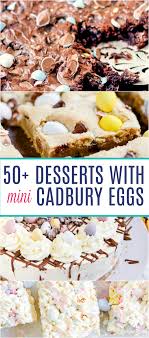 This collection mostly includes cakes. 50 Mini Cadbury Egg Desserts Something Swanky