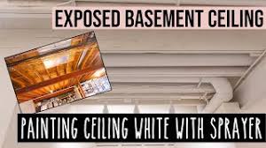 Out of sight, out of mind. Painting An Exposed Basement Ceiling Painted White How To Get The Look Youtube
