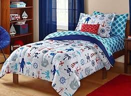 Twin Size Pirate Kids Bedding Bed In A Bag Sheet Set Comforter Boys Bedroom New Nautical Bedding Sets Twin Bed Sets Bedding Sets