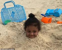 Kylie wore a green and black vintage jean paul gaultier dress with matching sheer gloves. Freedomroo Kylie Jenner Posts Heart Melting Pic Of Daughter Stormi Three Smirking In Sand At The Beach Australiannewsreview