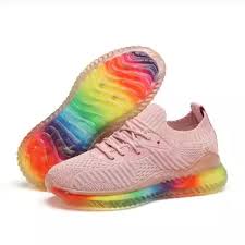 Summer Hollow Breathable Rainbow Color Casual Shoes