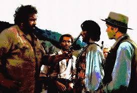 Movies tagged as 'bud spencer/terence hill' by the listal community. Bud Spencer And Terence Hill Movie Scene Painting By Artista Fratta