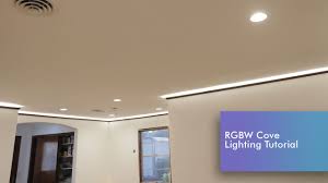 Led Strip Cove Lighting Install Rgbw Tutorial Youtube