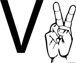 All of the images displayed are of unknown origin. Asl Sign Language Letter V Coloring Pages Printable
