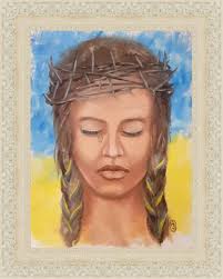 Oil painting, Suffering of Ukraine.