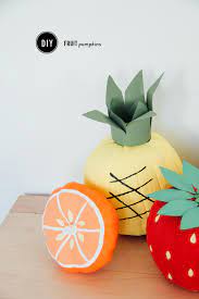 Fruit cute painting ideas easy. Fruit Decorated Pumpkins