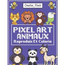 Sangoku pixel art | família ponto cruz from i.pinimg.com. Pixel Art Animaux Cdiscount