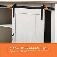 Check spelling or type a new query. Wampat Farmhouse Sliding Barn Door Accent Cabinet Buffet Entryway Bar Storage Table For Living Room Bathroom And Home Kitchen 30 Inch White Farmhouse Goals