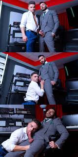 Older boss fucks bareback in suit