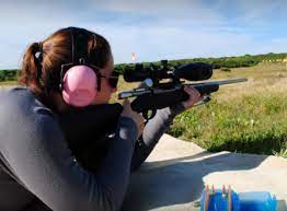 The australian actress, 45, wore a floral dress and grey plaid coat as her stuntwomen arrived. Alpine Hunting Target Shooting Club Sydney