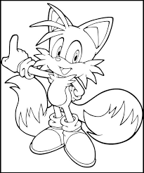 Sonic x, the anime character. Picture Of Tails Sonic Coloring Picture For Kids Fox Coloring Page Cartoon Coloring Pages Coloring Pages