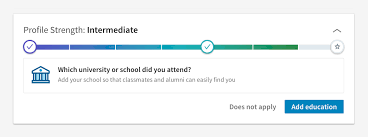 Image Result For Linkedin Progress Bar Progress Bar Education App Design