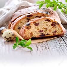 I take this as an excuse to upload my favourite german osterzopf recipe which is. Easter Bread Osterbrot In German Square Composition With Copy Space Close Up On Traditional Fruty Bread On Rustic Wood With Fresh Leaves And Quail Eggs Traditional German Dessert For Easter Celebration Stock Photo Picture