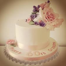 Order online from over 500 beautiful cakes or call us for bespoke designs on 01753374726. Flower 60th Birthday Cake Cake By The Buttercream Cakesdecor