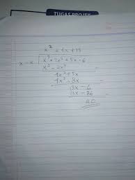 Faq aljabar smp kelas 7 cara mudah belajar matematika. Pembagian Aljabar X 2x 5x 6 Oleh X 2 Plis Pakek Cara Brainly Co Id