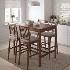 Bar stools are measured from the floor to the top of the seat. Ekedalen Ekedalen Bar Table And 4 Bar Stools Brown Orrsta Light Grey Ikea