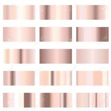 Roses and candles, a classical rose gold solitaire ring, the narrow streets of montmartre… Soft Rose Gold Or Pink Blush Color Gradient Collection Royalty Free Cliparts Vectors And Stock Illustration Image 106393156