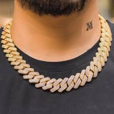 Buy it now more payment options. Prong Cuban Link Choker Chain Gold Konga Online Shopping