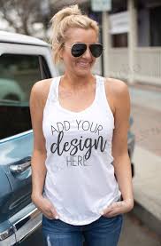 Next Level 1533 Mock Up White Tank Mock Up Tank Top Model Mock Up Next Level Model Mock Up Shirt Model Mockup Nl1533 Moc Trending Outfits Model White Tank
