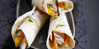 Wrap Poulet Et Mangue Recettes Recette Recette Wrap Poulet Recette Wrap Recette