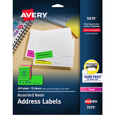 This collection of address labels includes standard sized labels, round address labels, and envelope wrap ad… Avery 5979 Avery High Visibility Labels Ave5979 Ave 5979 Office Supply Hut