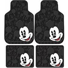 4pcs Mickey Mouse Expressions Front Rear Rubber Floor Mats Set Mickey Mouse Car Mickey Mouse Accessories Disney Car Accessories
