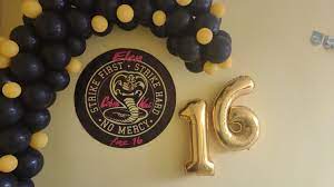 Cobra Kai Boy Birthday Parties Birthday Party Themes Karate Kid Cobra Kai