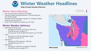 Western Washington Snow Set To Continue Throughout The Weekend