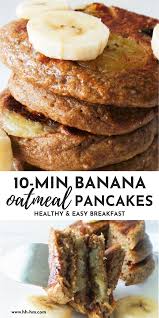 10 Minute Banana Oatmeal Pancakes Her Highness Hungry Me Healthy Banana Pancake Reci Banana Oatmeal Pancakes Banana Pancakes Recipe Healthy Pancakes Easy